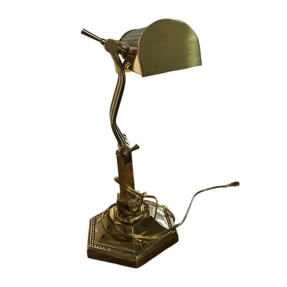 Vintage Brass Bankers‎ Piano Desk Lamp Adjustable UL Certified Mid- Century MCM